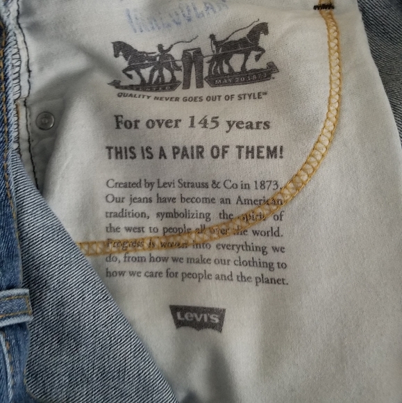 Levi's 505 Waterless Regular Fit Jeans Size 46x30 - Picture 5 of 9